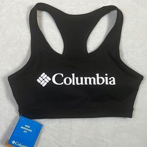 Columbia Women 1 Pack Classic Logo Racerback Omni‎ Wick Bra Size S Sport Bra New